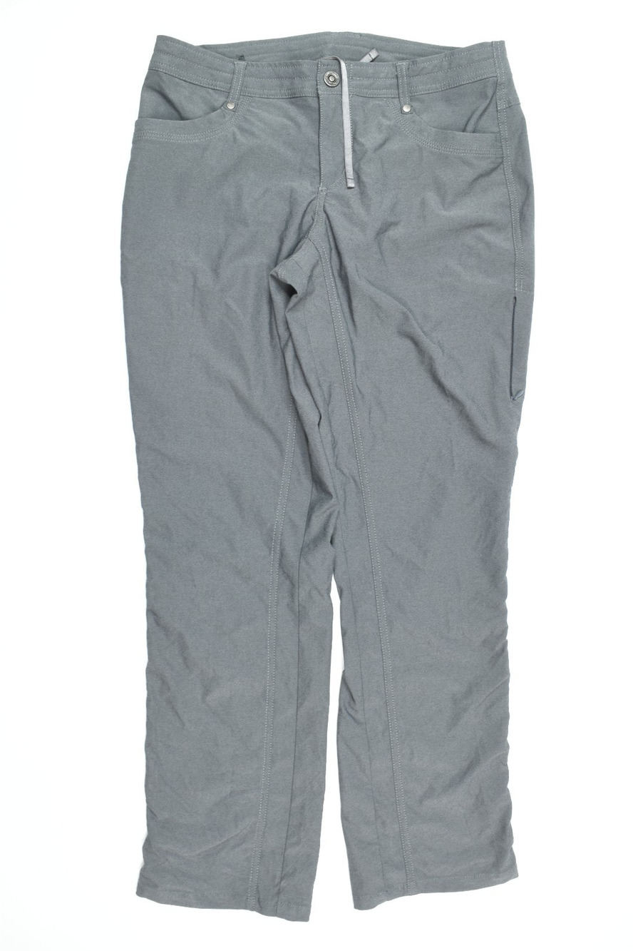 Kuhl TREKR Pants Womens 8P Gray Nylon Stretch Straight Leg Mid-Rise Hiking